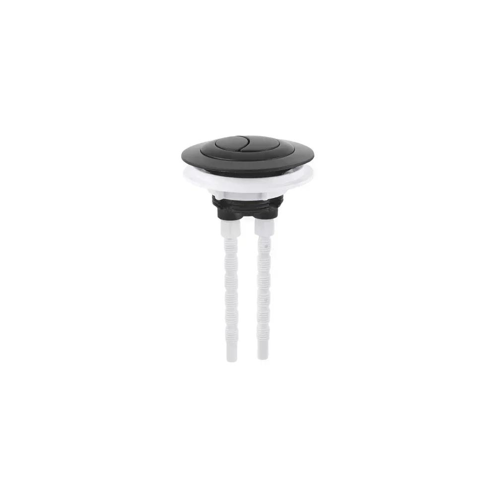 Toilet Tank Dual Flush Button with Conversion Patch Compatible with For 38mm 48mm 58mm Covers for Multiple Toilet Types