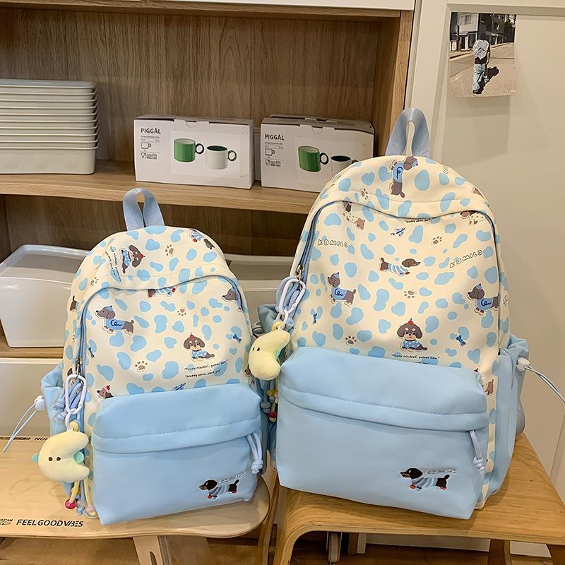 Schoolbag Korean Ins Leopard Print Backpack for Women's 1011 New Large-capacity Junior High School Backpack for High School Students