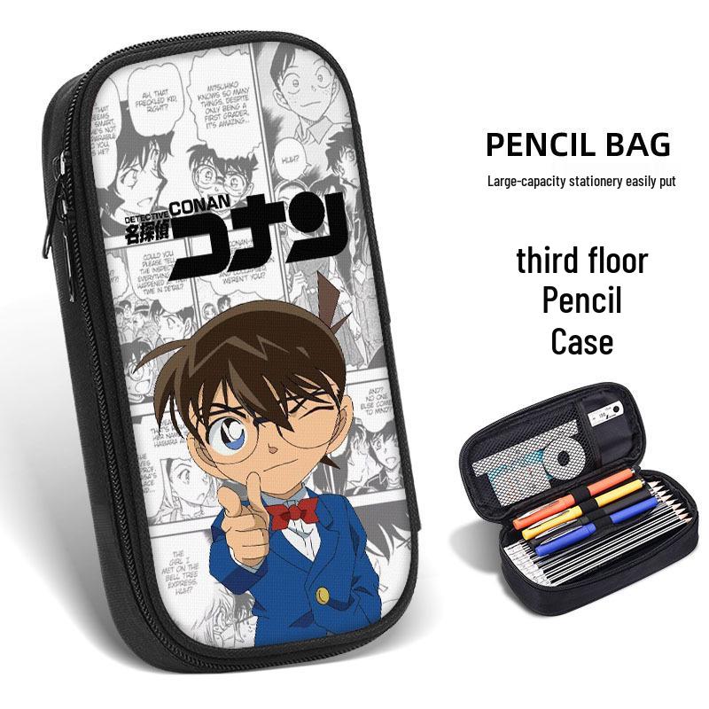 Detektiv Conan Kaito Kid Federmäppchen, Schulbedarf für Kinder, Jungen & Mädchen