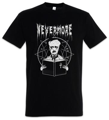 Nevermore T-Shirt Edgar Allan Allen Symbol Poe Rabe Horror Autor