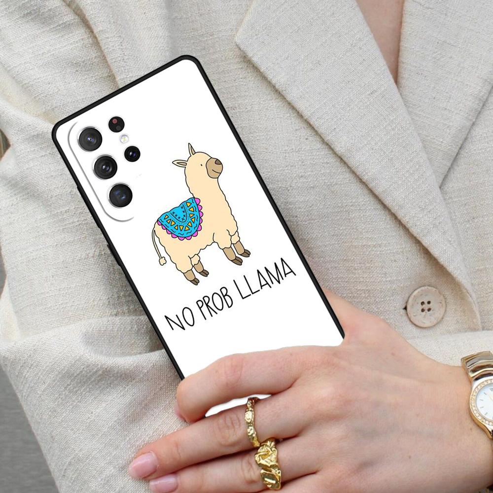 cute no drama llama lama Cell Phone Case for Samsung Galaxy S26 Ultra S25 S24 S23 S22 S21 S20 Note10 Cover