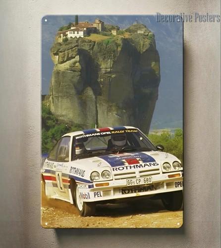 opel manta 400 rally acropolis Racing Car Group B Metal Poster - Sign 20x30cm  -aluminum