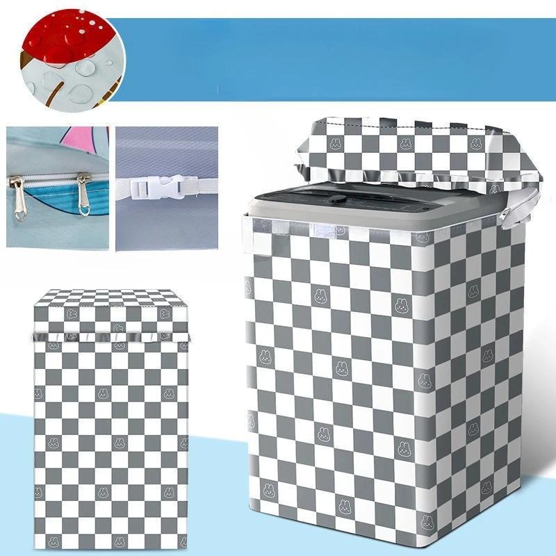 Capa para Máquina de Lavar com Abertura Superior, Capa Impermeável e Protetora Solar, Capa Protetora contra Pó, Pano de Cobertura Isolante Térmico Totalmente Automático