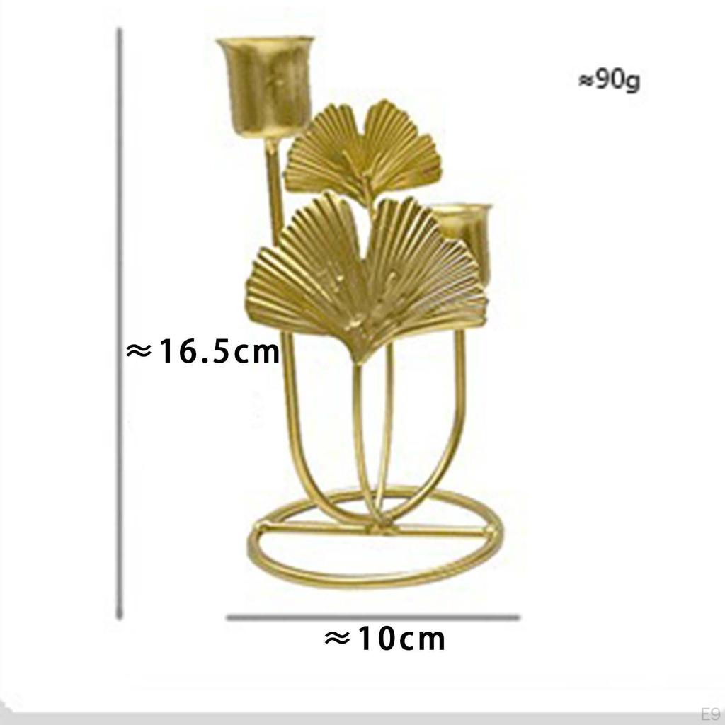 Elegant Ginkgo Leaf Candle Holder for Home Decor