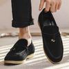 Fashion Fashion Men's Casual Shoes Genuine Suede Leather Men Classic British Style Tassels Loafers Moccasins Mens Outdoor Driving Flats