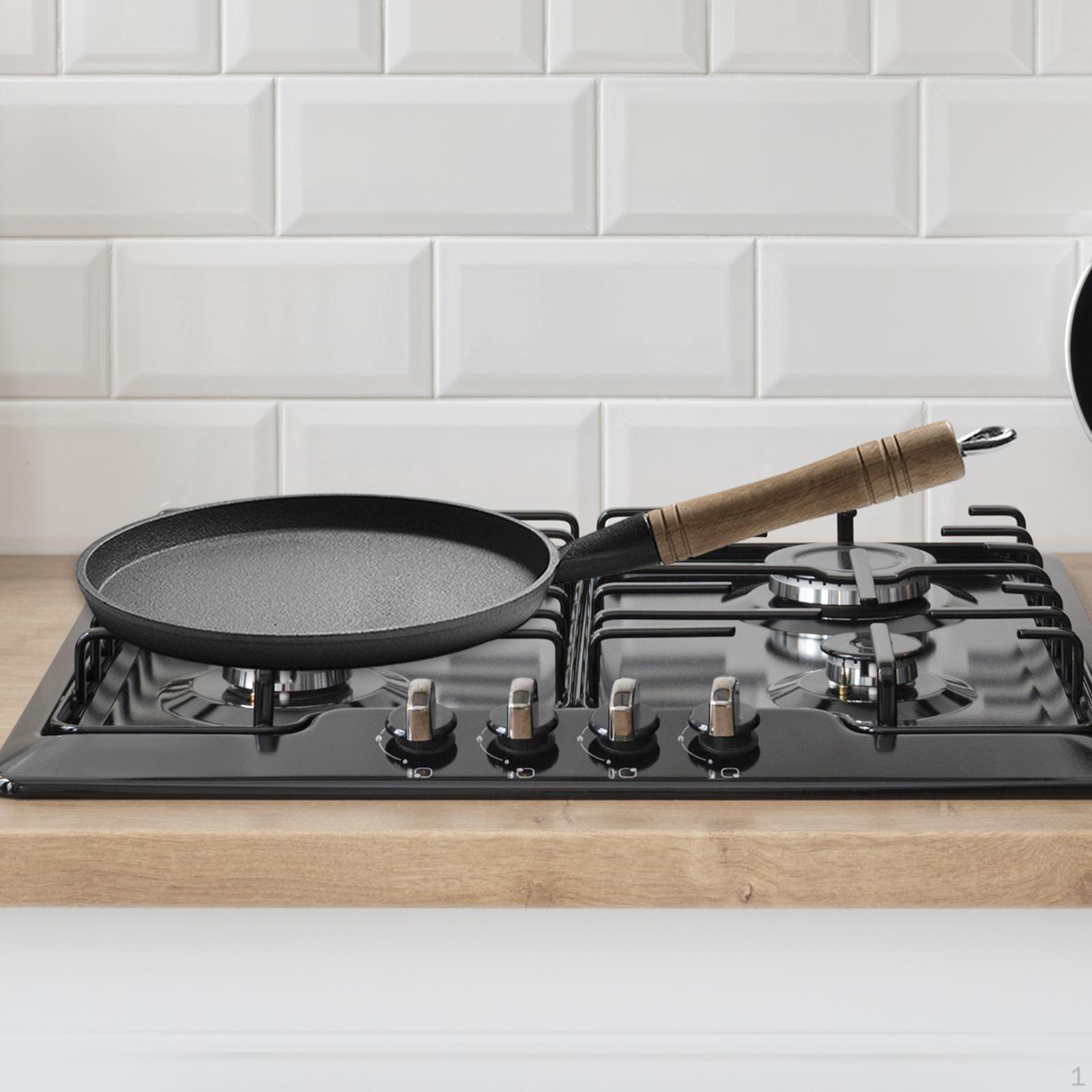 Cast Iron Frying Pan Heavy Gauge Crepe Pancake Household Cooking Multipurpose Steak Grill 26cm