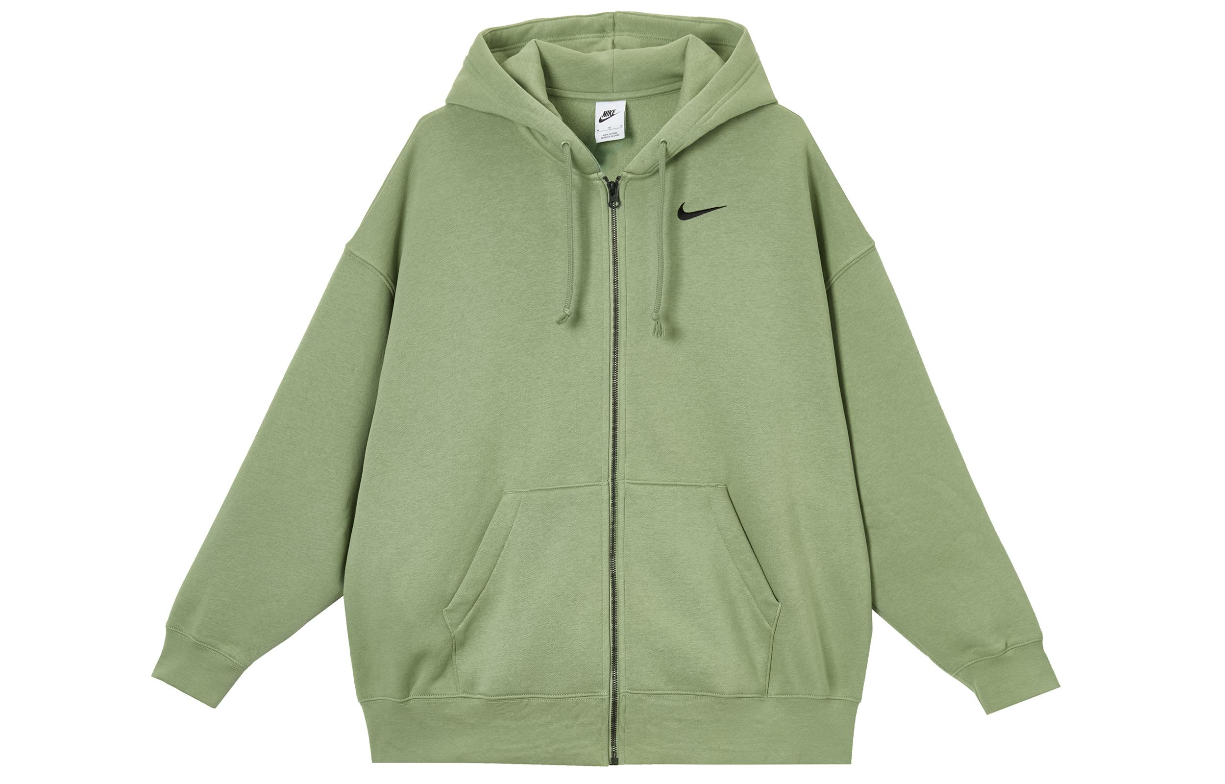 

Nike Athleisure Collection, Fleece Lined Thermal Hooded Long Sleeved Jacket Women s Light Green DD5635-386 L