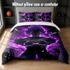 Set Biancheria da Letto Design Vegeta 1 Copripiumino + 2 Federe Morbido Traspirante Biancheria da Letto per la Casa
