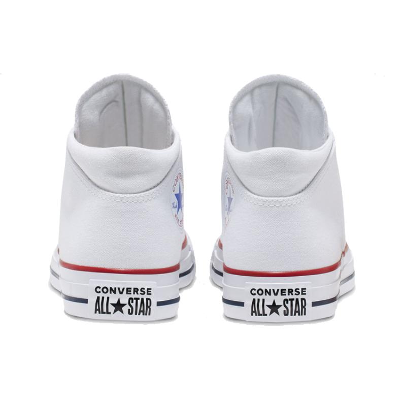 Converse Chuck Taylor All Star Madison Mid Classic Versatile Mid-Top Canvas Shoes Women's Pure White