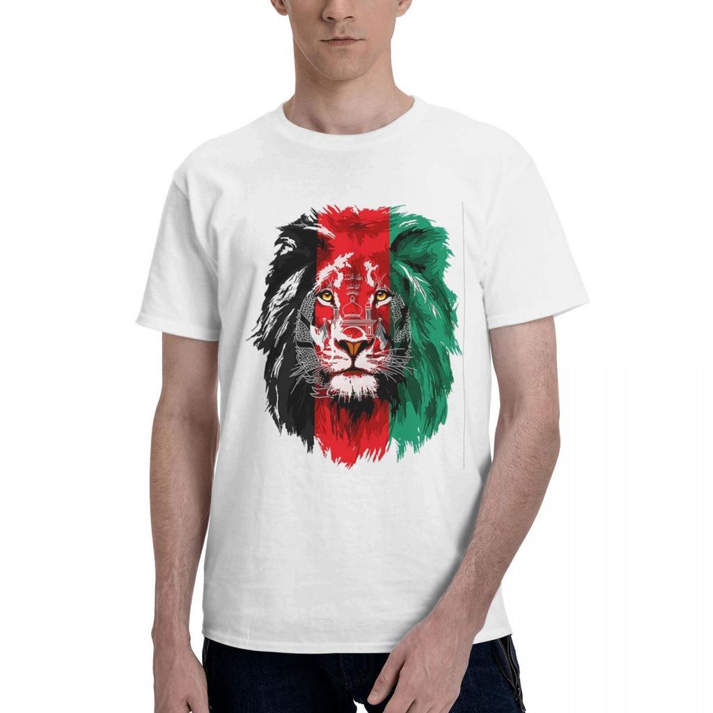 Drapeau de l'Afghanistan Lion 100% Coton Décontracté Respirant Confortable Vintage Maillots de Football 2025 Vêtements Homme