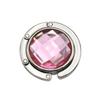 Metal Foldable Purse Hook for Desk Use Portable Bag Hanger with Crystal Design Compact Size for Student and Office Use