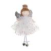 Durable Reusable Christmas Props Angel Ornaments, Cute Plush Doll Pendant with Nordic Style Holiday Decor Bell for Tree, Home Party Tree Ornaments