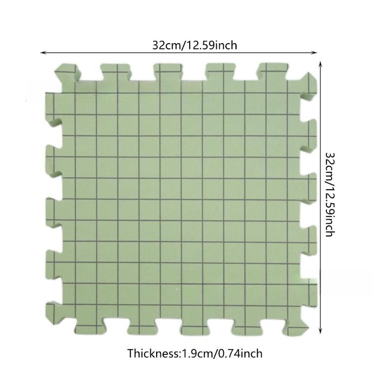 4/9 Peças Prancha de Bloqueio para Crochê Tapetes de Bloqueio Tapetes de Bloqueio para Tricô Placa com Grelhas Espessas Presente para Entusiastas de Artesanato