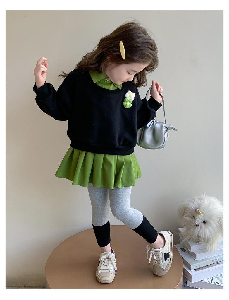 Trendiges zweiteiliges Set für Frühling & Herbst 2025: Stilvolles Sweatshirt & Hose für kleine Mädchen