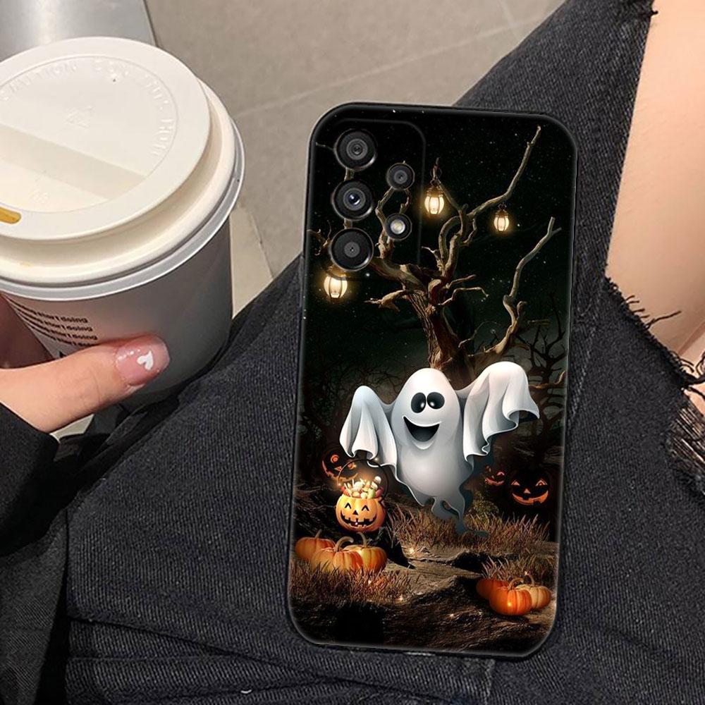 Halloween Pumpkin Bat Phone Case For Samsung A73 A72 A71 A57 A56 A55 A54 A53 A52 A51 A37 A36 A33 A32 A23 A22 A16 A15 A14 Case