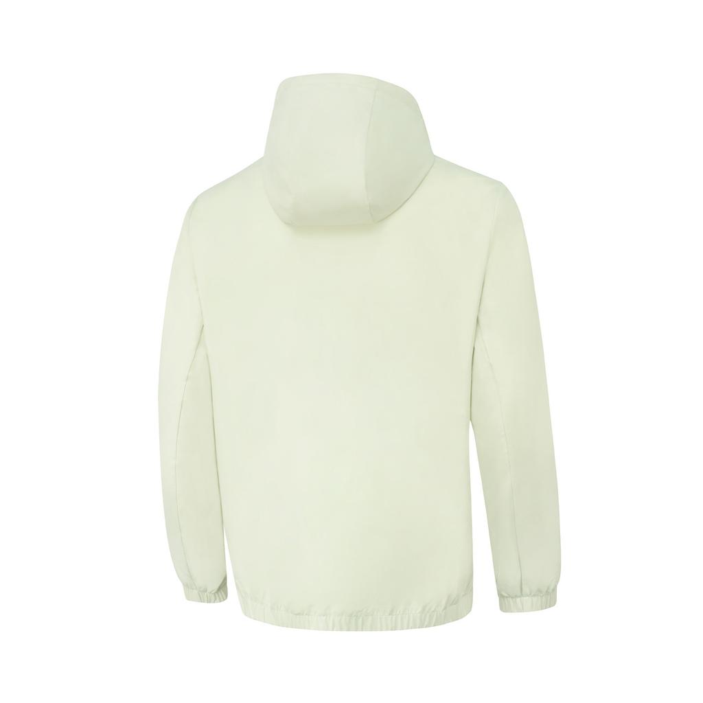 Li Ning Sports Lifestyle Series Solid Color Zipper Hooded Casual Windbreaker Men Outerwear Light-Tea-Green AFDU627-1