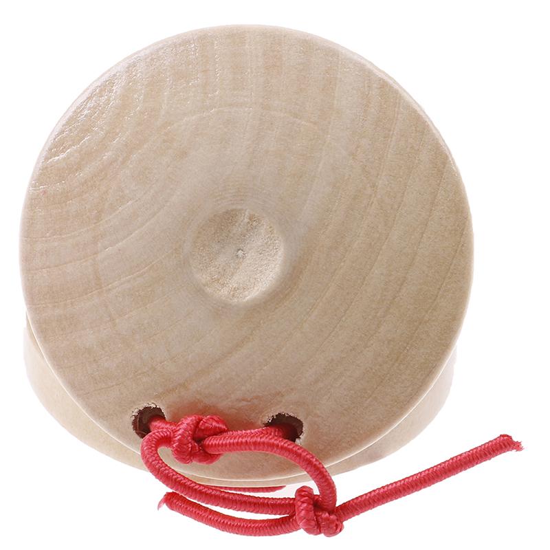 Wooden Castanets Kid Children Toy Wood Percussion Flamenco Musical Instrument