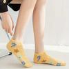 5 Pairs Cute and Comfy Floral Print Low Cut Ankle Socks for Women - Soft and Textured Stockings and Hosiery