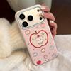 ins style color apple puppy suitable for 17 mobile phone case iphone16pro cartoon 15 soft 13 high value 14 contrasting colors