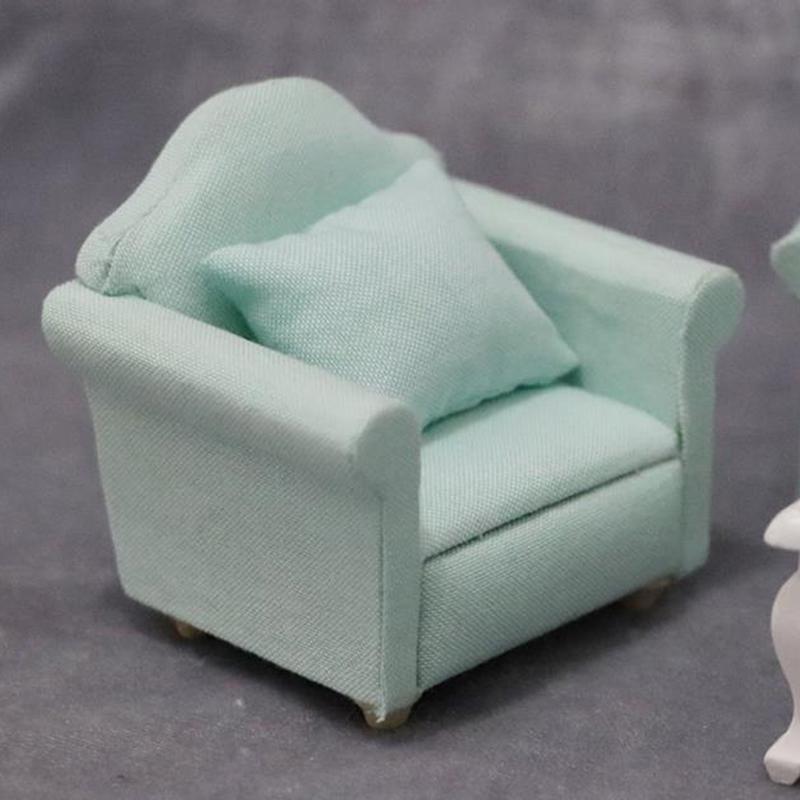 1:12 Miniatur Weiches Einzelsofa Für Puppen Mini Möbel Spielzeug Für Mädchen Geschenk