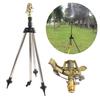 Impact Sprinkler On Spike Base Heavy Duty Zinc Alloy Water Sprinkler for Yard Lawn Garden 0 360 Degrees  Rotate Large
