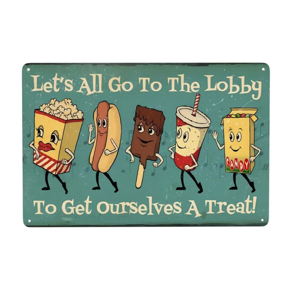 1pc Sandwiches Dlicious Burgers Pizza Hot Dog Fast Food Metal Signs, Retro Wall Decor for Home Kitchen Restaurant Bar 12x8 Inch