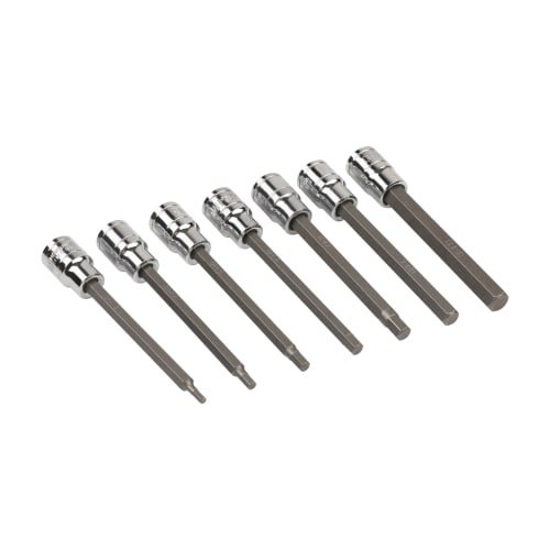 HFS (R) 7-Piece Hex Bit Socket Set with Ratchet Wrench