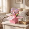 Floral Bouquet Mother's Day Cards Cardstock Thank You Card Mother's Gift  Invitations Cards