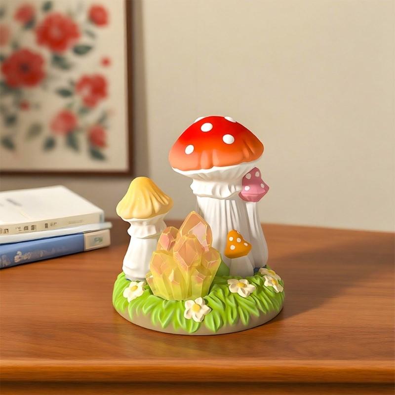 Pack of 4 Multifuntional Mushroom Shape Silicone Mold for Ornaments Festival Home Decorating and Creative Gift Ideas