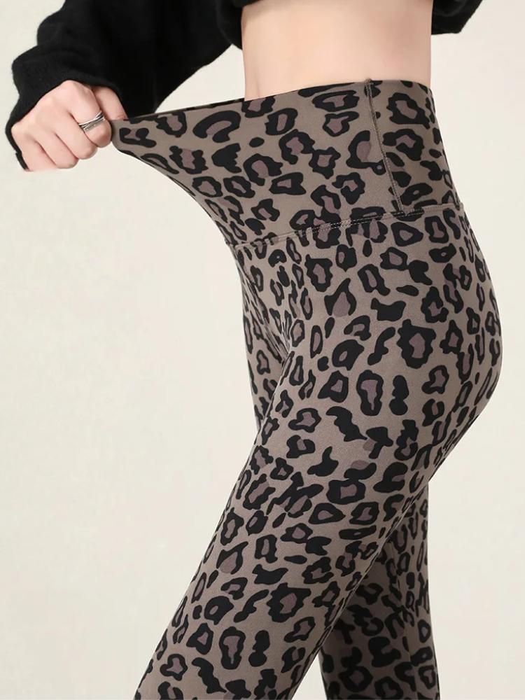 Toamnă iarnă Leggings din piele de rechin de modă din catifea subțire pentru femei, cu talie înaltă, sexy, subțiri, strânse, calde, pantaloni de yoga