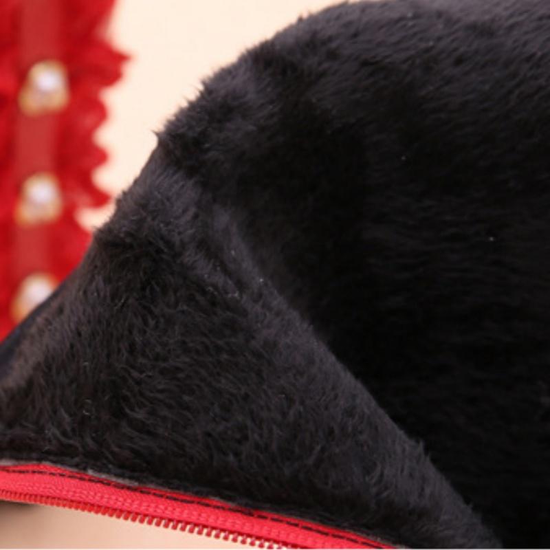 Girls Boots Autumn and Winter New Korean Version Children's High Boots Plus Velvet Little Girl Princess Long Boots