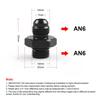 Black ORB-6 O-ring Boss AN6 6AN To AN6 6AN Male Adapter Fitting