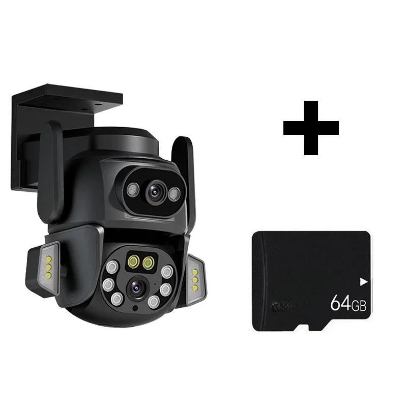 4K 8MP WIFI Kamera Dual Screen 8MM Binokular AI Körper Automatische Verfolgung CCTV Alexa Sicherheit Intelligent IP66 Überwachung