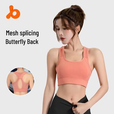 Juyitang Damen Sport-BH mit hoher Stützkraft, stoßfest, für Laufen, Yoga und Fitness