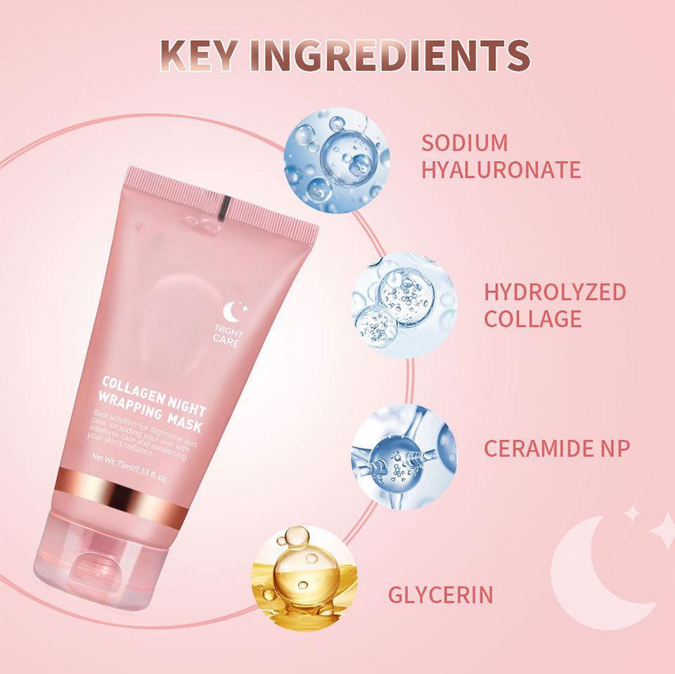 Hydrolyzed Collagen Night Peeling & Moisturizing Facial Mask