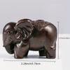 1/2 Stück Holz Elefantenfiguren Handwerk, Geschnitzter Naturstein, Mineral Kristall Mini Tierstatue
