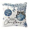 Home Decor Merry Christmas & Snowy Winter Pillows Pattern Cushion Cover Suitable For Sofa Bedroom Car Pillow Cover