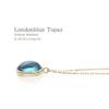 London Blue Topaz Necklace 18K Yellow Gold 18K K18 Single Piece [Barzaz] Women's