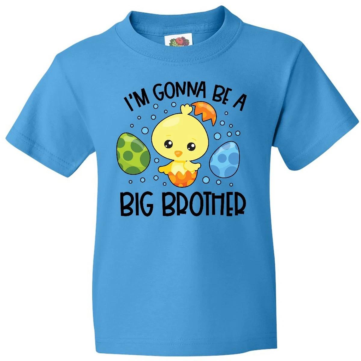 

Inktastic Easter I m Gonna Be A Big Brother With Green And Blue Youth kids boys T-Shirt 160