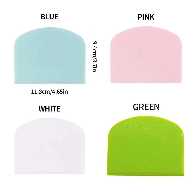 1pc Multifunctional Dough Cutter Bowl Scraper & Cake Cream Spatula Smooth Edge Pastry Bread Kitchen Baking Tool Kit