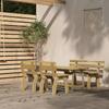 Day and Night - Day and Night Garden Dining Set 4 Pieces Impregnated Pine Wood