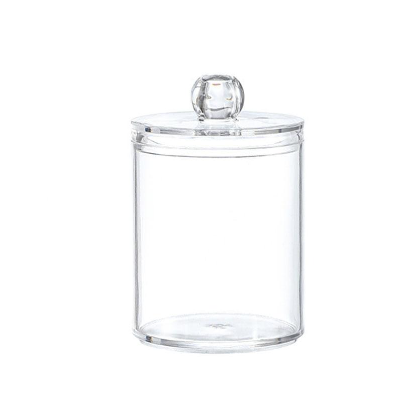 Cosmetic Cotton Ball Desktop Organizer Round Cotton Swab Toothpick Organizer Desktop Organizer