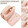 Large Capacity Toiletry Bag 3-Layers Dry-wet Separation Cosmetic Organizer Bag Durable Portable Makeup Bag Travel