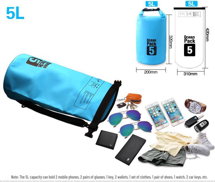 PVC Mesh Waterproof Bucket Backpack for Beach and Outdoor Use