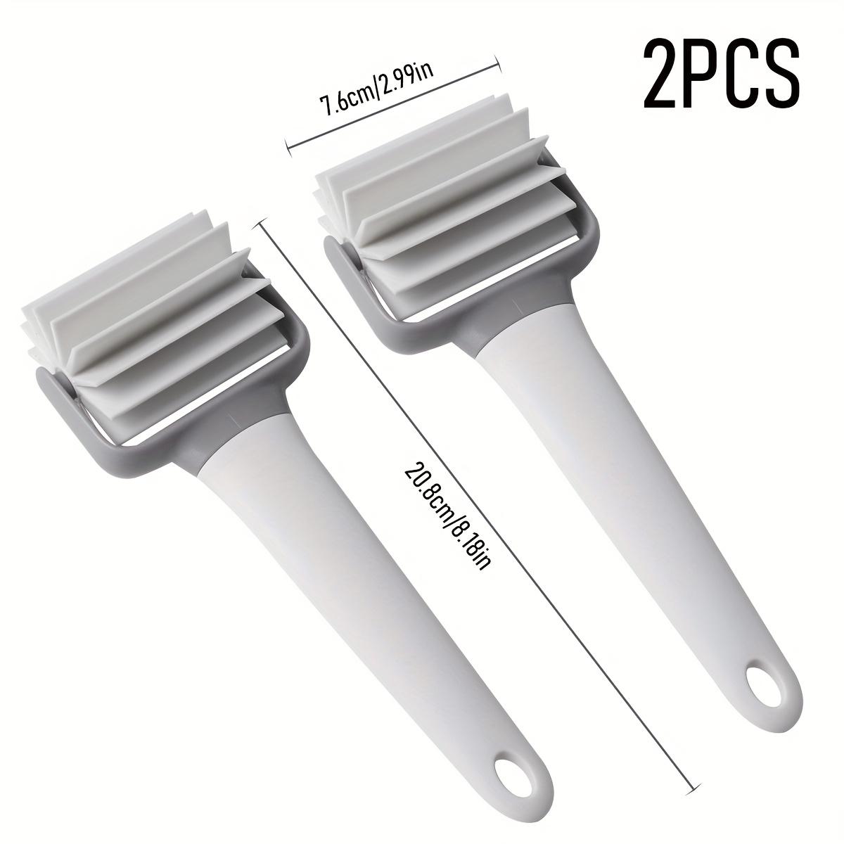 

2 шт. Универсальный пластиковый ролик для пиццы и многофункциональный резак для фингер-фуда, Идеально подходит для выпечки, раскатывания теста и нарезки фингер-фуда 2pcs