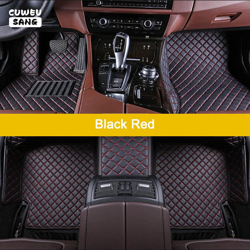 CUWEUSANG Custom Car Floor Mats For Skoda Superb Auto Carpets Foot Coche Accessorie