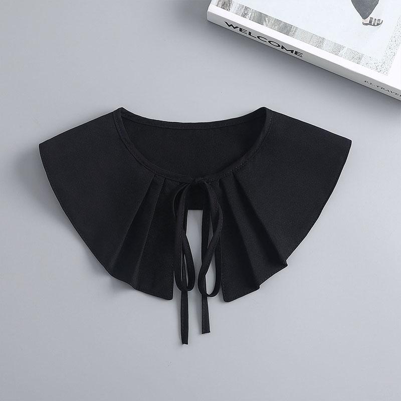 Removable Lace Doll Fake Collar Women Tie Ladies White Shawl Wrap Detachable Embroidered Lapel False Collar Clothes Accessory