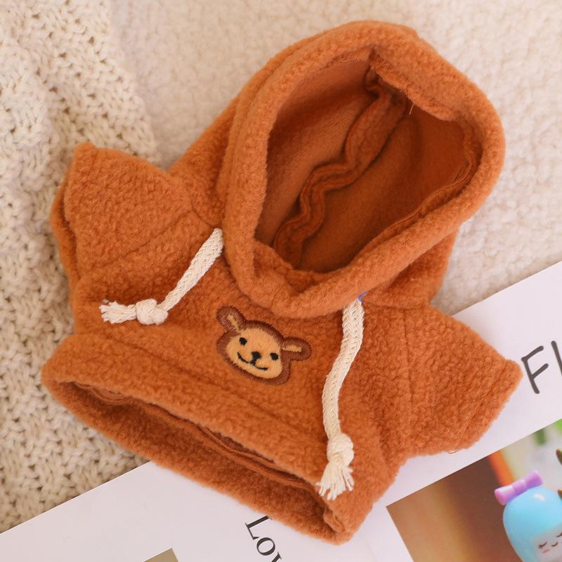 

Little Bear Cotton Doll Hoodie - Plush Toy Replacement Clothing 20cm doll коричневый