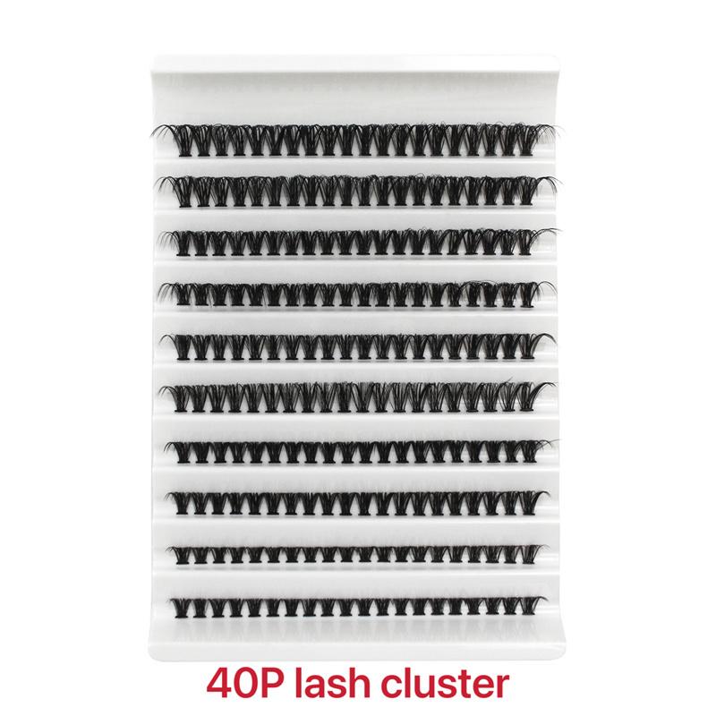 SL WIMPERN 320 Stück Cluster-Wimpern 30D 40D 50D C D Schwung Wimpern-Cluster Mix 8-16mm Einzelne Wimpern DIY Wimpernverlängerungs-Set