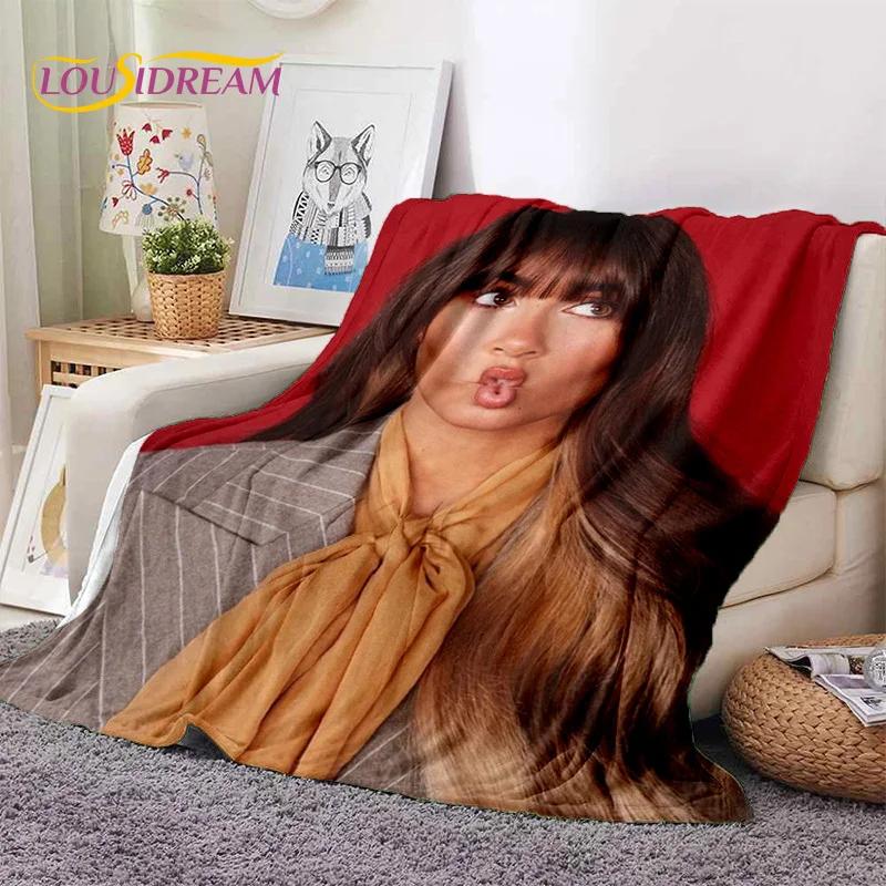 3D Cute Aitana Spanish Singer Soft Blankets,Keep Warm Throw Blanket Comfortable Blanket for Picnic Beds Sofa Home Bedroom Gifts